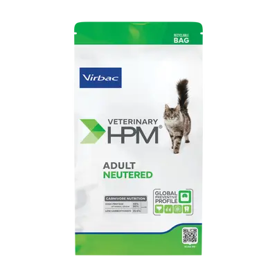 Virbac HPM Adult Neutered Cat - пълноценна храна за кастрирани котки над 12 месеца - 1,5 кг