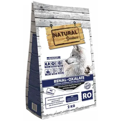 Natural Greatness VET Renal Oxalate - гранулирана лечебна храна за кучета с хронична бъбречна недостатъчност - 6 кг