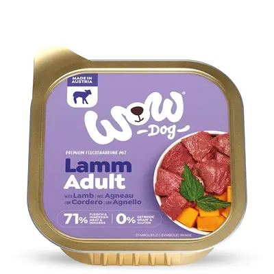 WOW Dog Adult lamb with pumpkin and nettle - Пастет за кучета с агнешко, тиква и коприва - 150 г