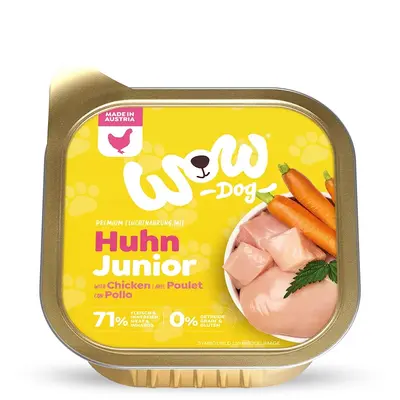 WOW Dog Puppy chicken with carrots and nettle -  Пастет за подрастващи кученца с пилешко, моркови и коприва - 150 г