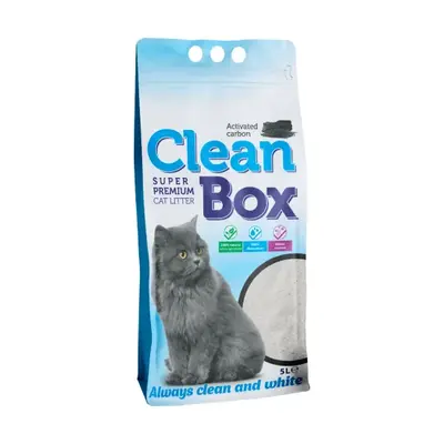 Clean Box Super Premium постелка за котешка тоалетна - активен въглен, 5 л