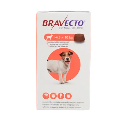 BRAVECTO ® Chew™ - обезпаразитяващи таблетки за кучета от 4,5 кг до 10 кг