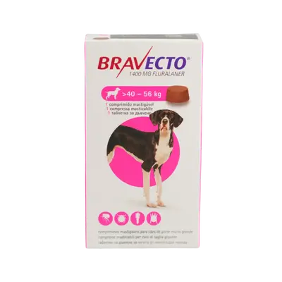 BRAVECTO ® Chew™ - обезпаразитяващи таблетки за кучета от 40 кг до 56 кг