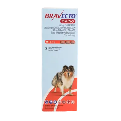 BRAVECTO ® Chew™ - обезпаразитяващи таблетки за кучета от 5 кг до 10 кг