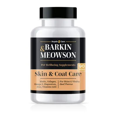 Barkin & Meowson Skin & Coat Care - добавка за кожа и козина, 90 табл.