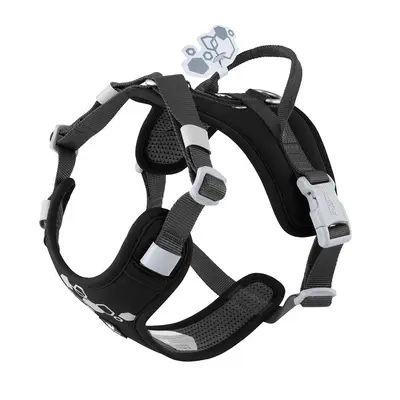 Hurtta Weekend Warrior ECO Harness Raven - Ергономичен нагръдник от еко материали, цвят черен