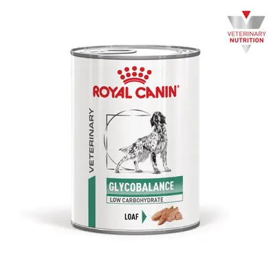 Royal Canin VHN Glycobalance Low Carbohydrate loaf - Диетична мокра храна за кучета за pегулиране нивата на кръвна захар (диабет) - консерва с пастет 410 г