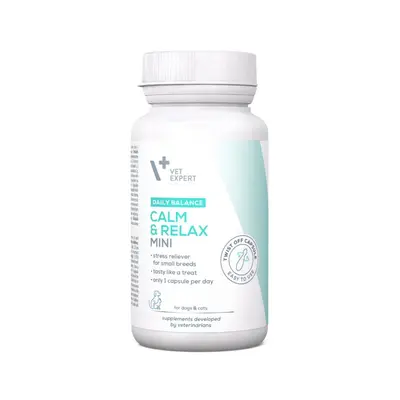 Vet Expert Calm and Relax MINI - Подкрепа при стрес за котки и кучета от малки породи, 30 капсули