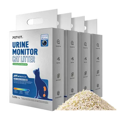 Petkit Urine Monitor 5 в 1 котешка постелка с pH тест - 2,4 кг