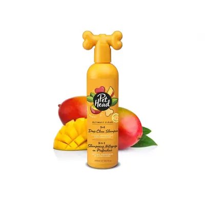 Pet Head Ultimutt Clean 3-in-1 Deep Clean Shampoo – шампоан за кучета с топически аромати с тройно действие, 300 мл