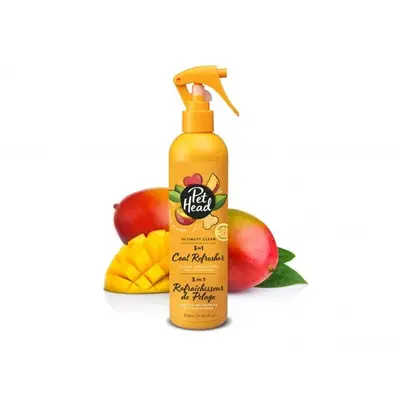 Pet Head Ultimutt Clean Coat Refresher – измиващ спрей за кучета без отмиване с тропически аромат, 300 мл