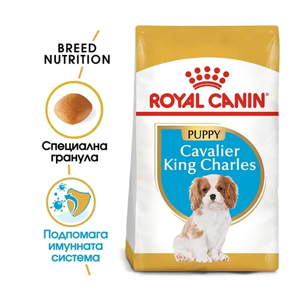 Royal Canin Cavalier King Charles Puppy - за подрастващи кучета от породата Кавалер Кинг Чарлз - 1.5 кг