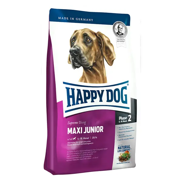 Happy Dog Maxi Junior - суха храна за подрастващи кучета - 1 кг