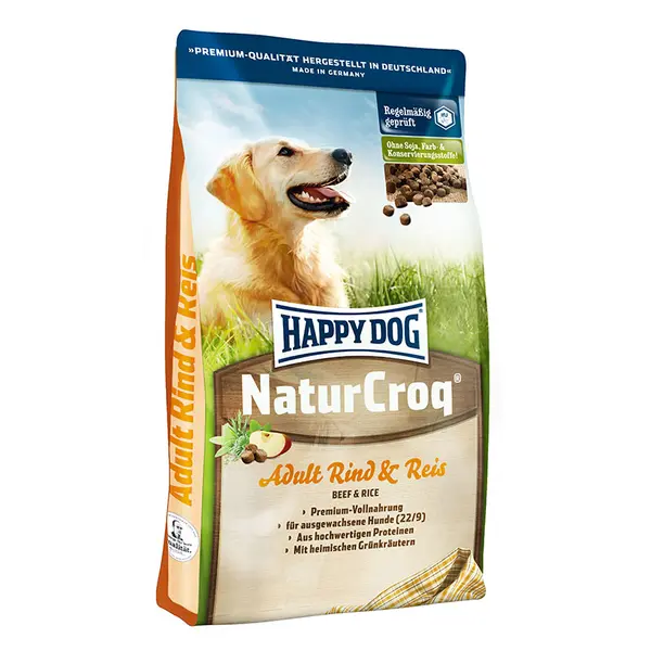 Happy Dog NaturCroq Beef & Rice суха храна за кучета с говеждо и ориз