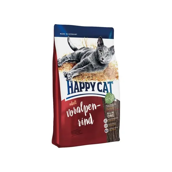Happy Cat Adult Voralpen Rind суха храна за котки с говеждо