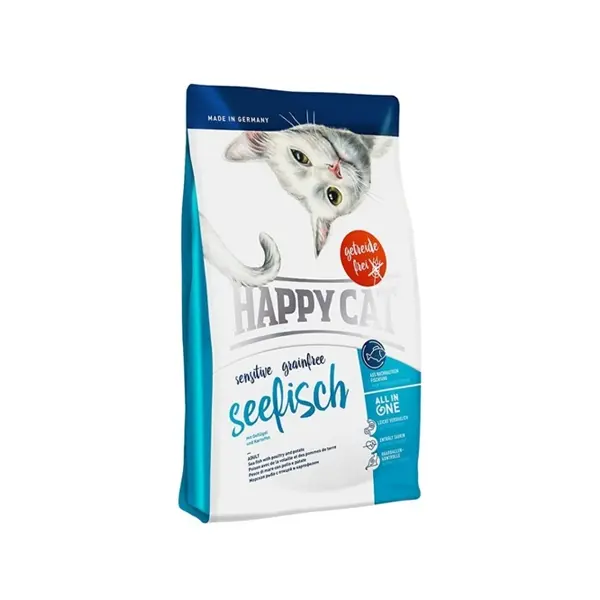 Happy Cat Sensitive Seefisch суха храна за котки с морска риба