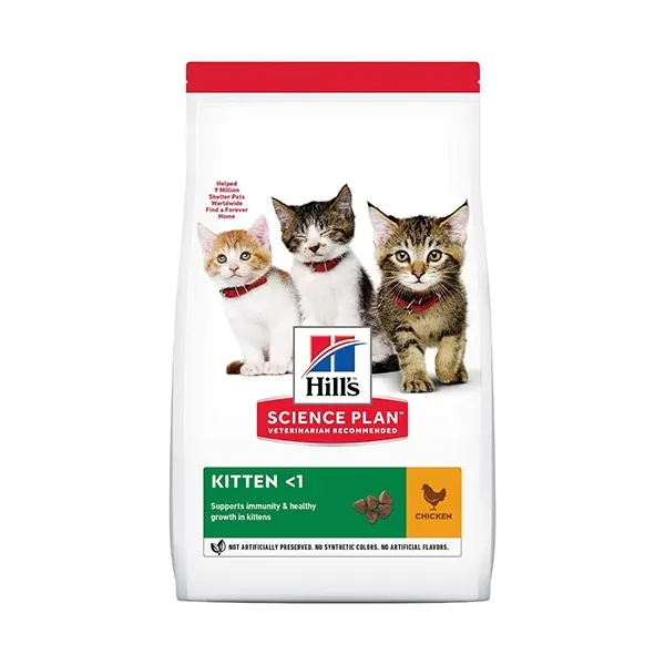 Hill's Science Plan Feline Kitten Chicken - храна за котенца с пиле -1.5 kg