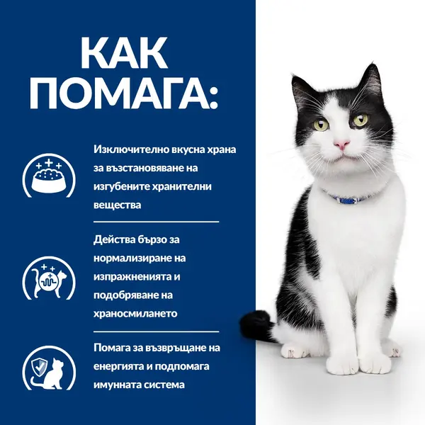 Hill's PRESCRIPTION DIET i/d Digestive Care AB+ Pouch - лечебна мокра храна за котки с храносмилателни разстройства и за възстановяване, пауч с пилешко - 12 бр x 85 г
