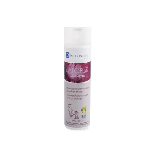 Dermoscent Atop 7 Shampoo - успокояващ крем шампоан за раздразнена, суха или склонна към алергии кожа, за кучета и котки - 200 мл.