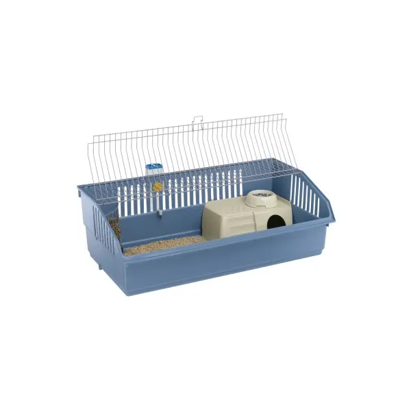 Oборудвана клетка за зайци и морски свинче Ferplast Cage Rabbit 100 Deluxe