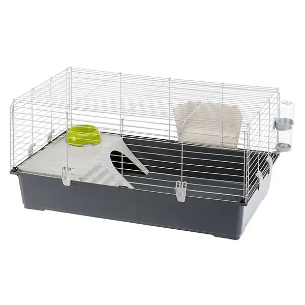Ferplast  Rabbit 100 - Оборудвана клетка за зайци и морски свинчета,  95х57х46 см