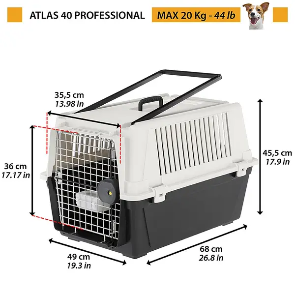 Транспортна клетка за кучета Ferplast Atlas 40 Professional