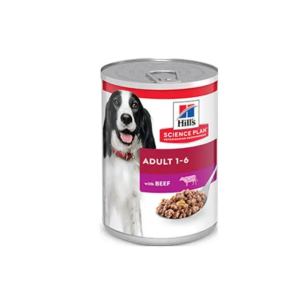 Hill's Science Plan Canine Adult Beef - мокра храна за кучета с телешко, консерва 370 гр.