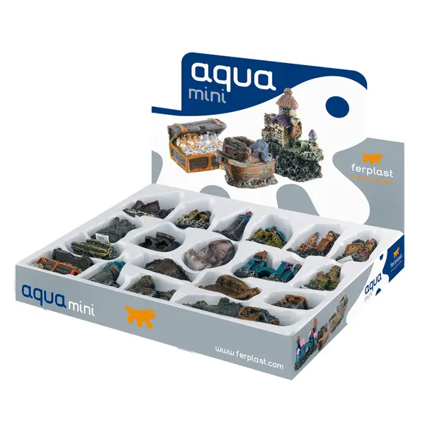 Мини аксесоари за аквариум Ferplast Aquarium Decoration BLU 9180 - 1 брой