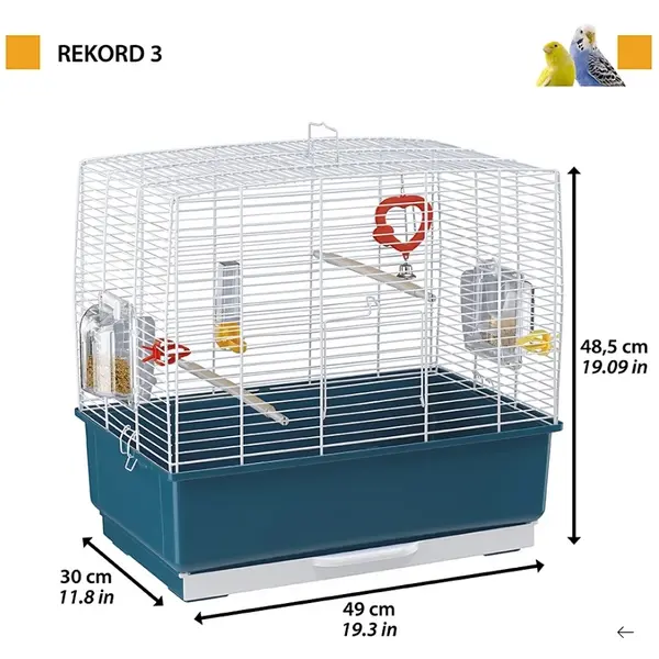 Kлетка за птици Ferplast Rekord 3 White
