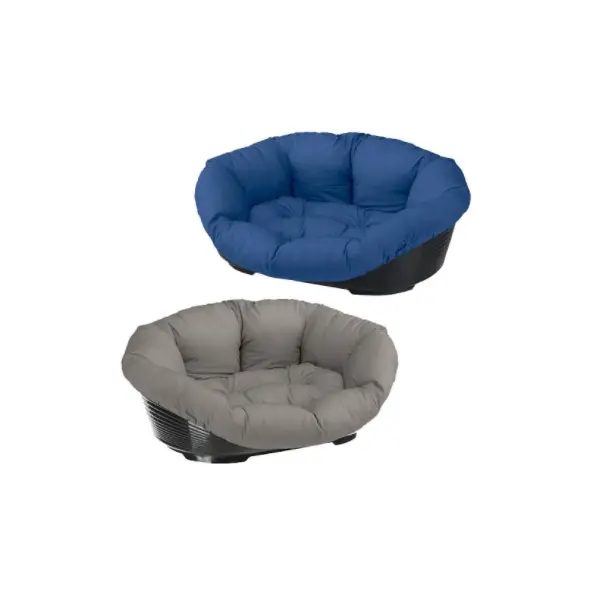 Пластмасово легло за кучета с дюшече Ferplast Sofa 2 - Сиво