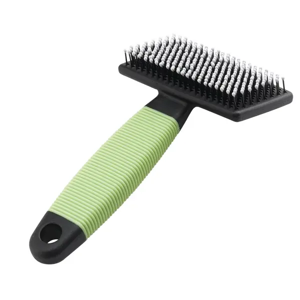 Ferplast GRO 5799  - зелена четка с деликатни пластмасови връхчета за котки