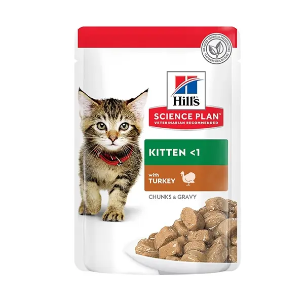 Hill's Science Plan Kitten Turkey пауч за коте с пуйка 12 бр. x 85 гр.