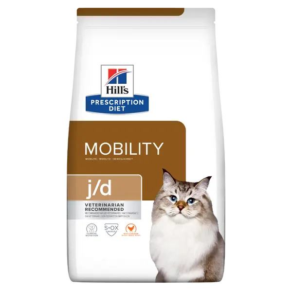 Hill's PRESCRIPTION DIET j/d Joint Care - лечебна суха храна за котки със ставни проблеми, с пилешко - 1.5 кг.
