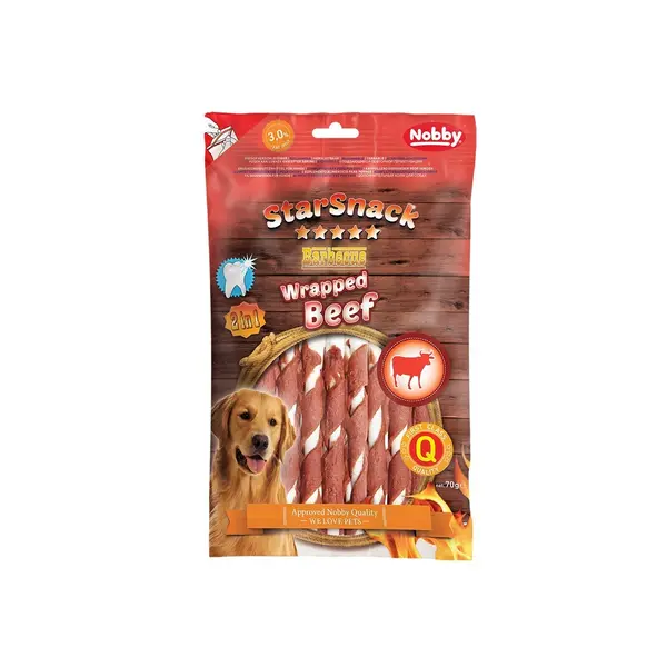 Starsnack 2in1 Barbecue Wrapped Beef лакомство за кучета с говеждо