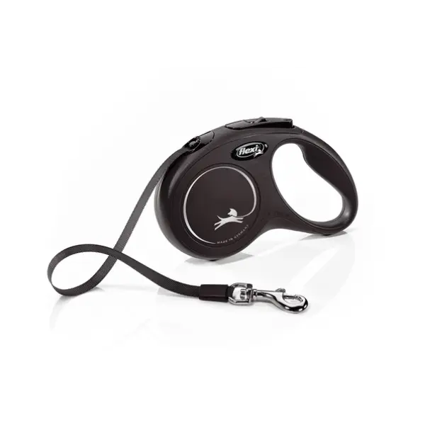 Flexi Classic XS автоматичен повод за кучета - лента 3 м, червен