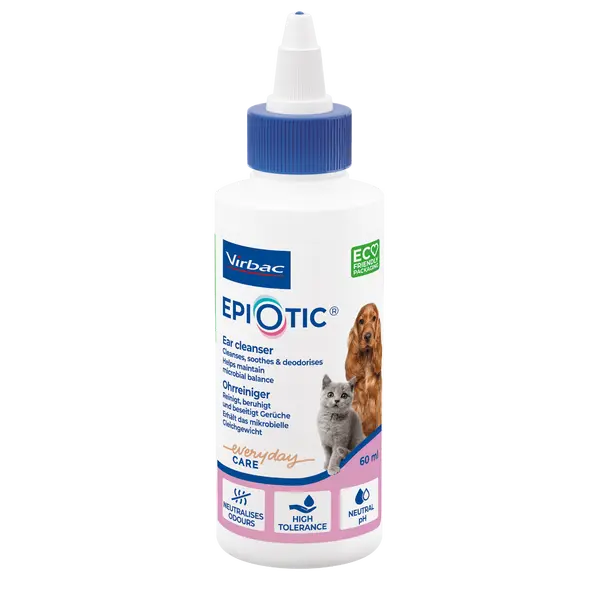 Virbac EpiOtic 60 мл. - капки за уши за кучета и котки
