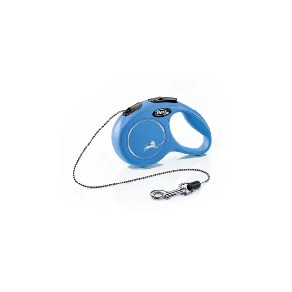 Flexi Classic XS автоматичен повод за кучета - въже 3 м, син