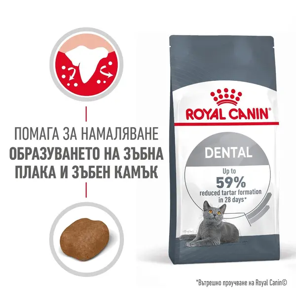 Royal Canin Dental Care - суха храна за котки за оптимална устна и зъбна хигиена