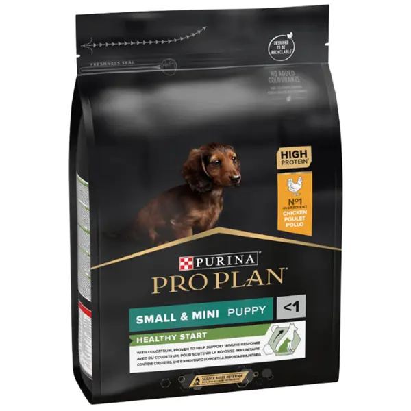 Pro Plan Small&Mini Puppy HEALTHY START - за малки кученца от дребни и мини породи, суха храна с пиле