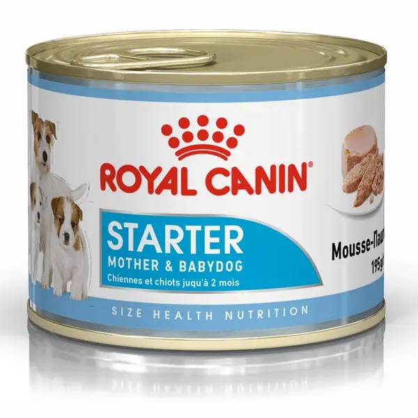 ROYAL CANIN® STARTER MOTHER&BABYDOG CAN - за женски кучета (бременни и кърмещи) и техните кученца (от отбиването до 2 месечна възраст) - 195 г
