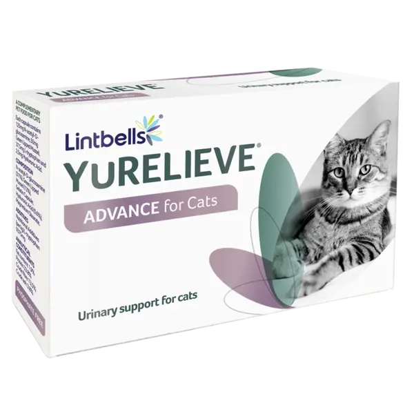 Lintbells YuRELIEVE ADVANCE for Cats - добавка за лечение на идиопатичен цистит при котки - 30 капсули