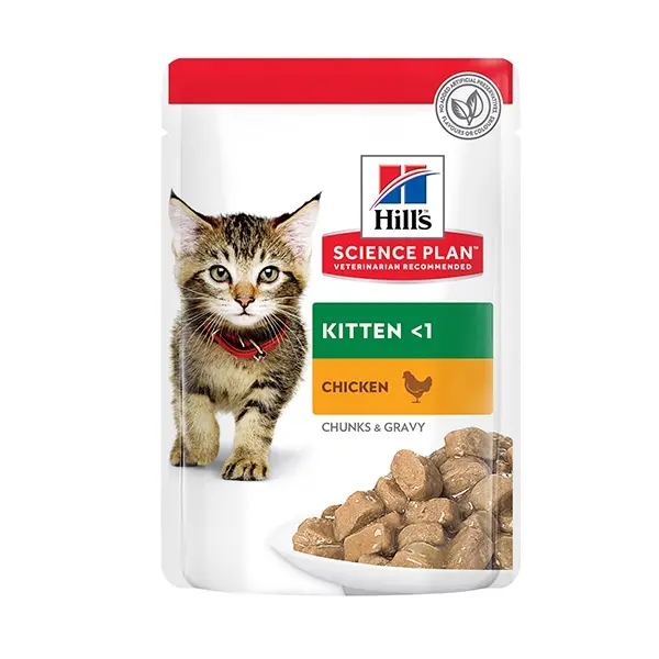 Hill's Science Plan Kitten Poultry Selection пауч за коте различни вкусове 12 бр. x 85 гр.