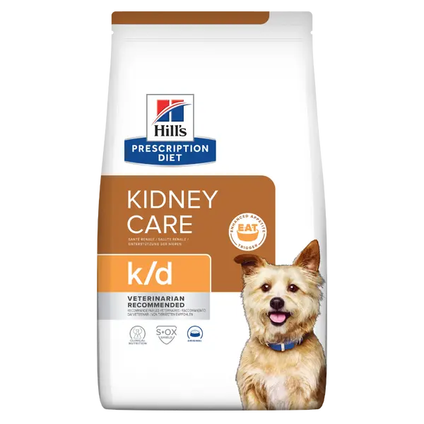 Hill's PRESCRIPTION DIET k/d Kidney Care - лечебна суха храна за кучета с бъбречна недостатъчност, с пилешко