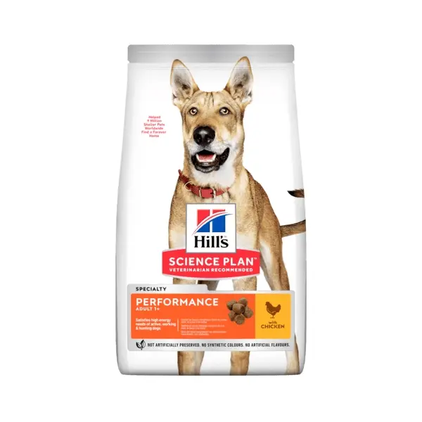 Hill's Science Plan Canine Adult Performance Chicken - високоенергийна храна за кучета от едри породи - 14 кг