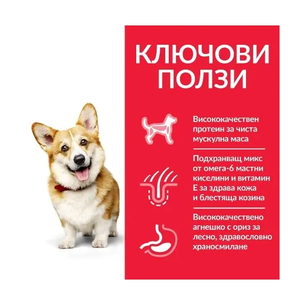 Hill's Science Plan Canine Adult Small&Mini Lamb - храна за кучета от малките породи с агне - 1.5кг