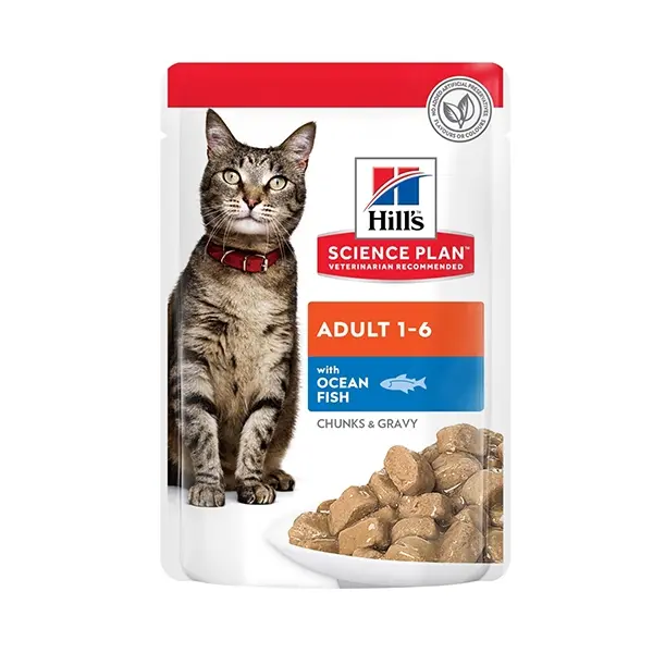 Hill's Science Plan Feline Adult Favourite Selection пауч за котка различни вкусове 12 бр. x 85 гр.