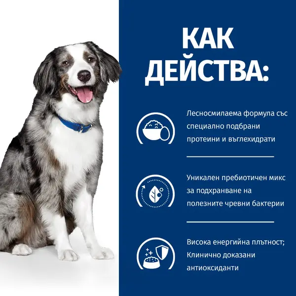 Hill's PRESCRIPTION DIET i/d Sensitive AB+ - лечебна суха храна за кучета с храносмилателни разстройства и хранителна непоносимост, с яйца и ориз