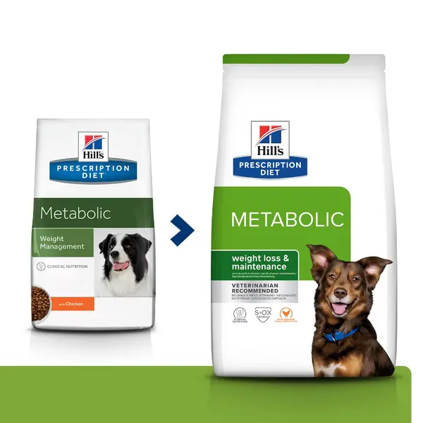 Hill's PRESCRIPTION DIET Metabolic Weight Management - лечебна суха храна за кучета с наднормено тегло, с пилешко - 10+2 кг