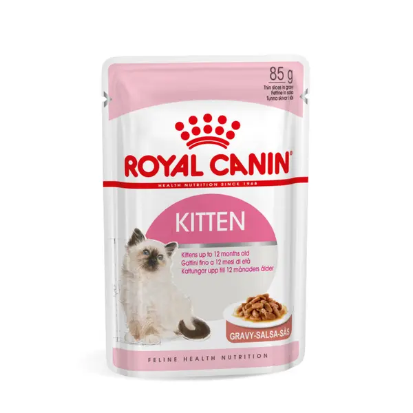Royal Canin Kitten Loaf - Пълноценна мокра храна за котенца и бременни котки - пауч  12 бр. x 85 г