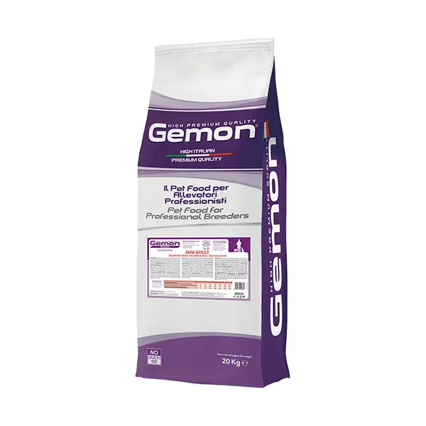 Gemon Mini Adult Salmon&Rice - суха храна за кучета със сьомга и ориз - 20 кг.